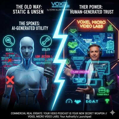 AI Mirage: Why Your Human Video Podcast is the Key to a Faster, Rejection-Proof CRE Sales Funnel