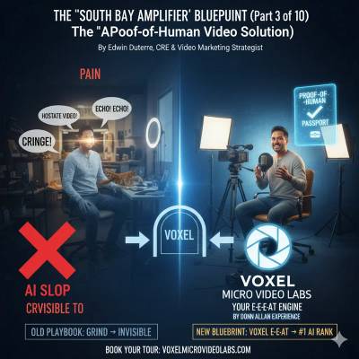"South Bay Amplifier" Blueprint (Part 3 of 10) The "Proof-of-Human" Passport (Your Voxel Micro Video Solution)