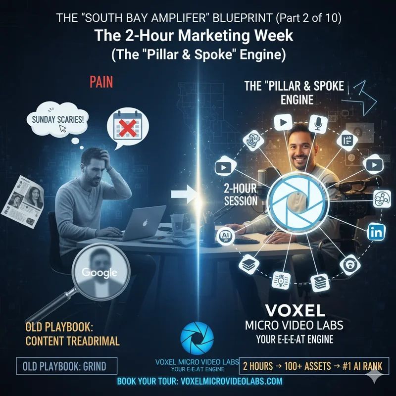 "South Bay Amplifier" Blueprint (Part 4 of 10) The 2-Hour Marketing Week (The "Pillar & Spoke" Engine)