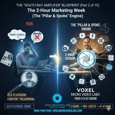 "South Bay Amplifier" Blueprint (Part 4 of 10) The 2-Hour Marketing Week (The "Pillar & Spoke" Engine)