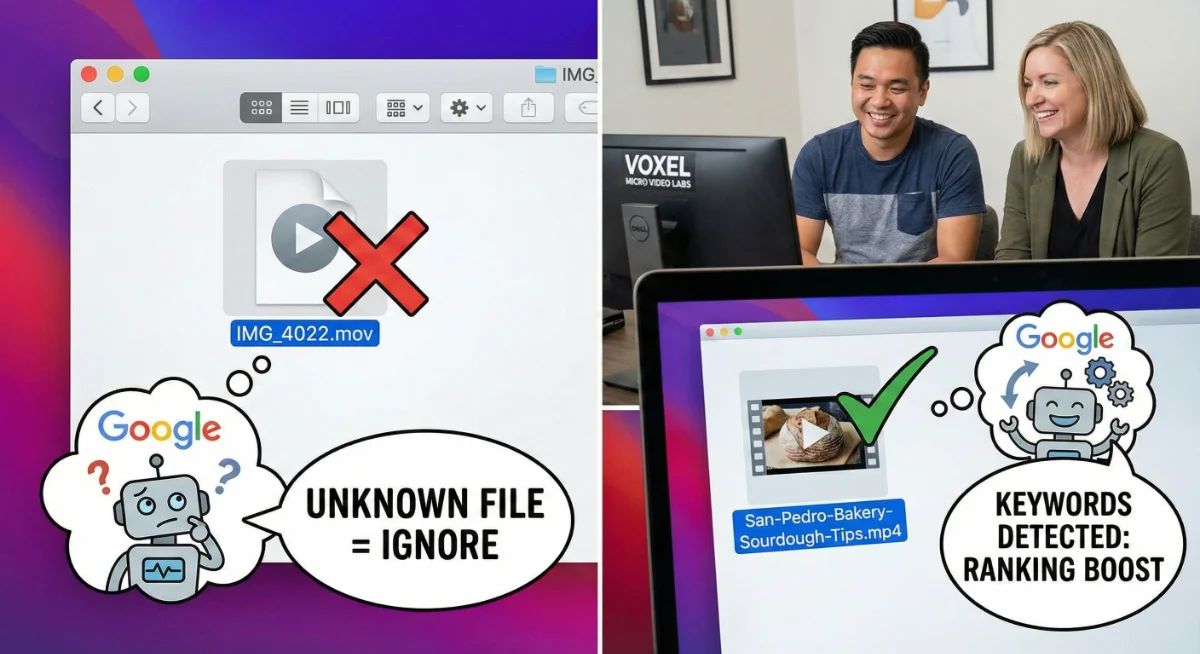 The Google SEO Masterclass - Secret Label: Why "IMG_4022.mov" Kills Your SEO Rank | Voxel Labs (Part 2 of 6)