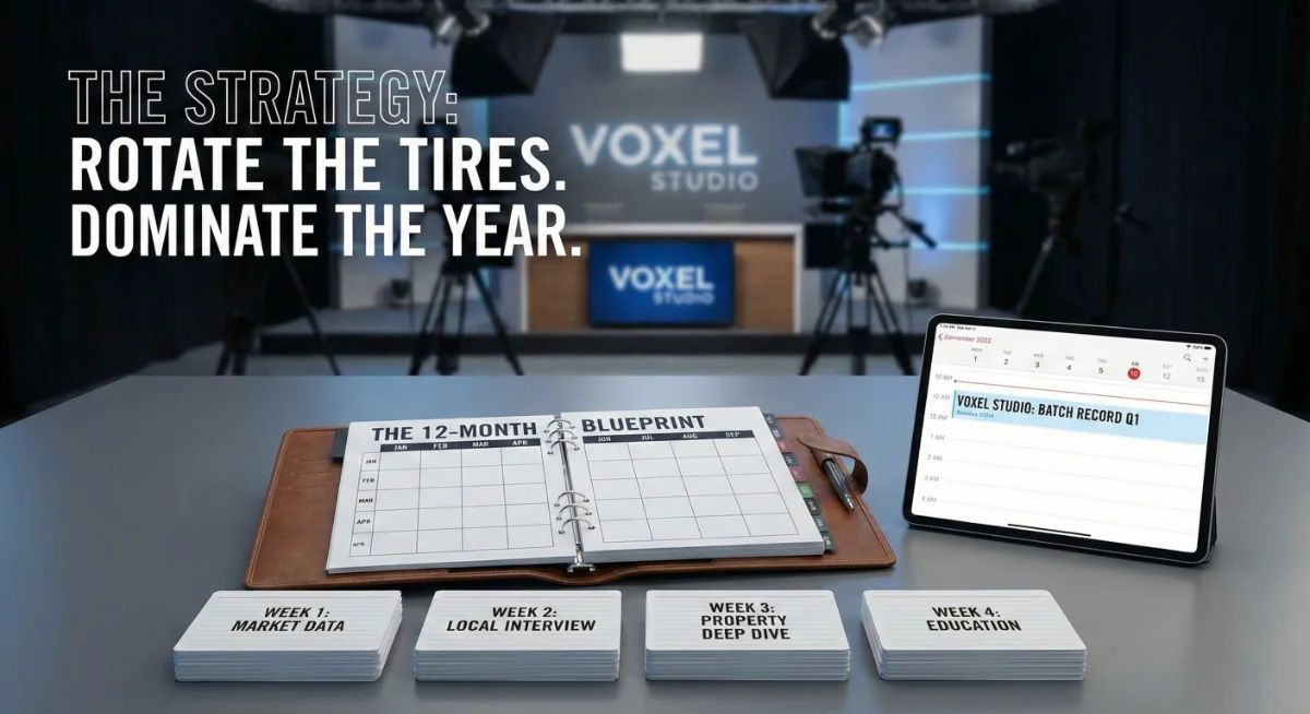 The CRE Digital Playbook (Part 7 of 7) - 12-Month Blueprint: Your CRE Video Content Calendar