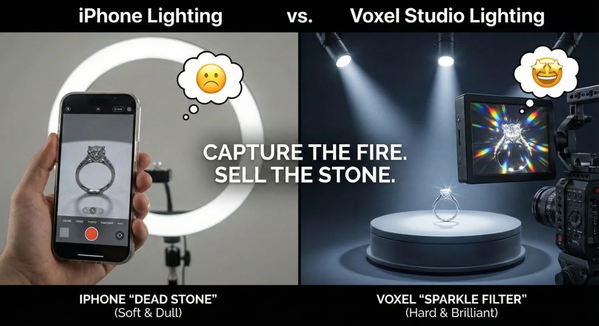 The Jeweler's Digital Playbook (Part 5 of 7) - Sparkle Filter: Why Your iPhone is Killing Your Diamonds