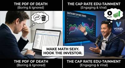 The CRE Authority Blueprint (Part 3) Cap Rate Edu-Tainment: How to Make Boring Financial Analysis Go Viral