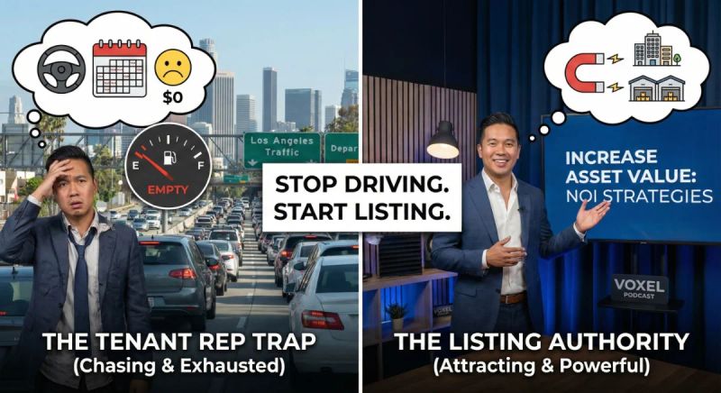 The CRE Authority Blueprint (Part 4) - "Tenant Rep" Trap: Why Representing Tenants is Hard (And How Video Brings Landlords to YOU)